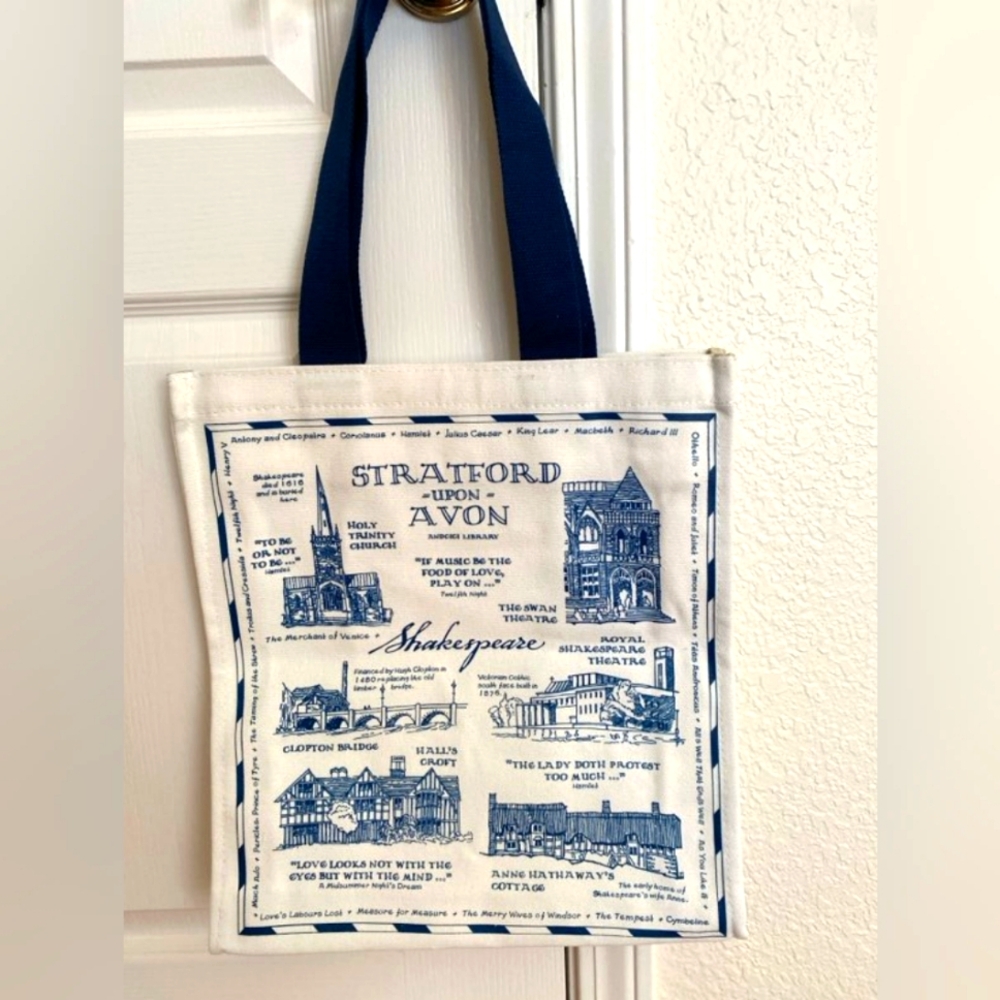 Shakespeare Limited Edition Canvas Tote Bag New